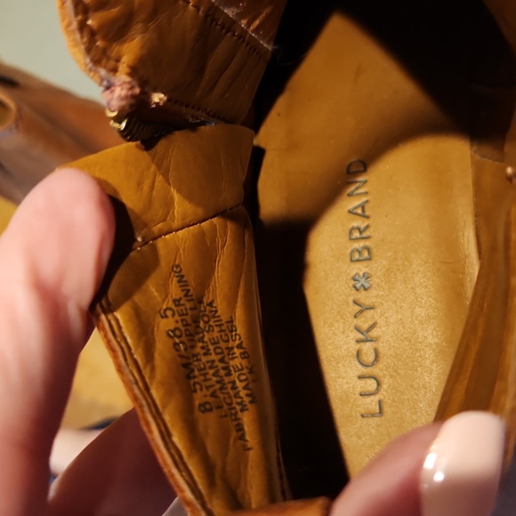 Lucky Brand Leather Ankle Boots size 8.5 M - Picture 7 of 7